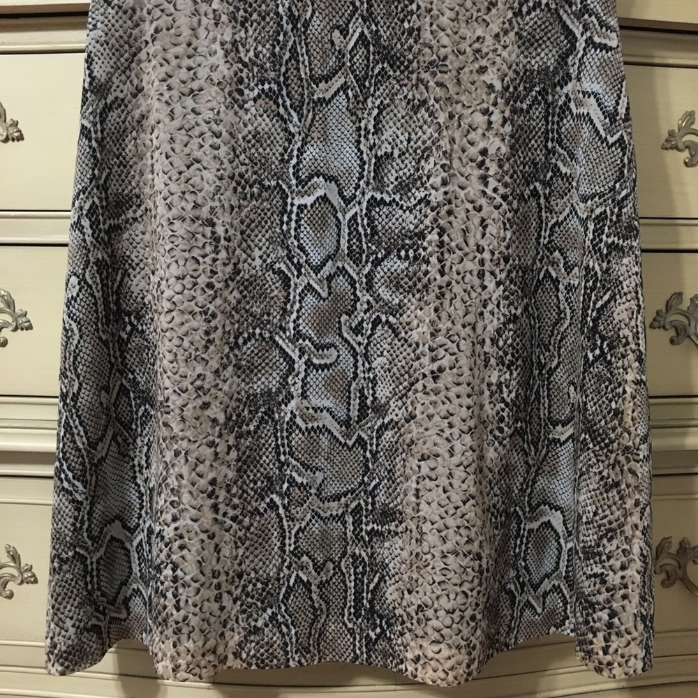 Dolce & Gabbana Vintage Silk Snake Print Skirt